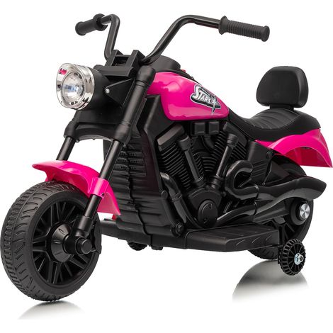 Patinete Eléctrico 3 Ruedas Niño 18 Meses+ - 6V, Luminoso y Sonoro, Negro - Autonomía 45 min, Magenta (1/4)