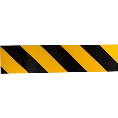 Selbstklebender Schutz- und reflektierender Schaumstoff - Spezial für Garagen - 500 x 100 x 15 mm - Gelb/Schwarz - NOVAP - 8004002 (1/2)