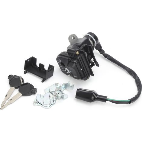 Allumage Neiman 4 fils Métal Résistant Corrosion pour Scooter GY6 150cc - Contacteur Clé Moto (1/5)