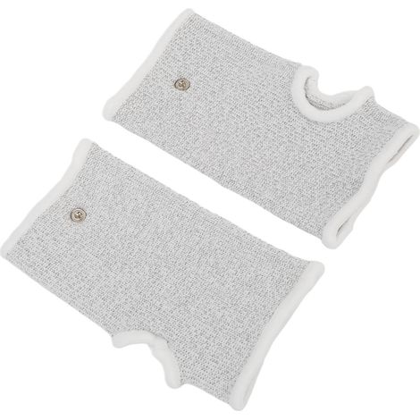 1 Paire d'Électrodes de Poignet en Fibre d'Argent Respirante pour Massage et Soulagement (1/5)