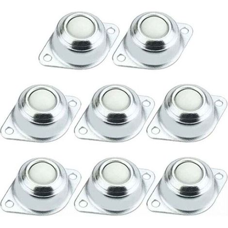 8 Pièces Roulettes à Billes de Transfert, Roulettes de Meubles Universel Boules, Roulettes à Bille pour Dispositif de Transfert, Rotation à 360 Degrés,pour Meubles, mobilier(M5x16mm) (1/4)