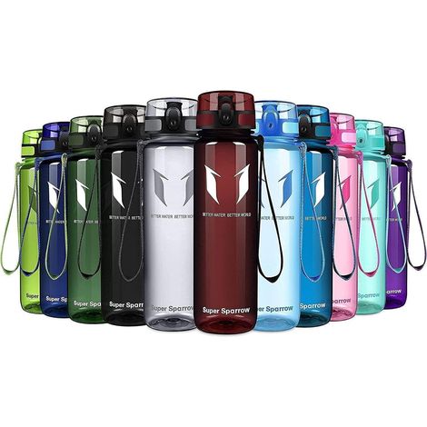Trinkflasche Tritan BPAfrei Sport Outdoor 1000 ml Glossy Imperial Red (1/5)