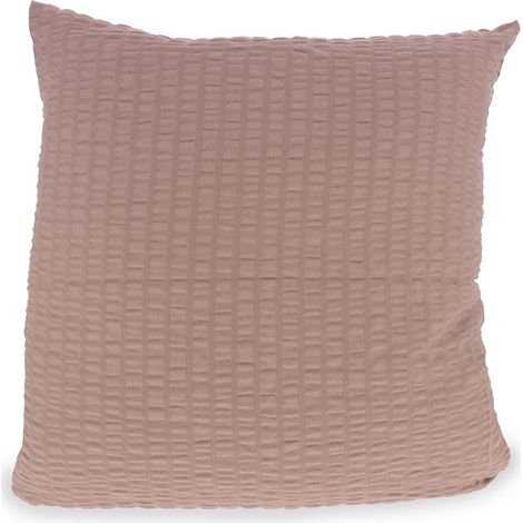 Funda de almohada color beige oscuro de 40x40 cm con diseño de corteza