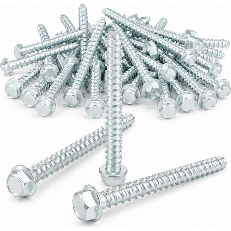 Lot de 20 vis à béton M8 x 80 mm - Vis à béton sans chevilles (1/5)