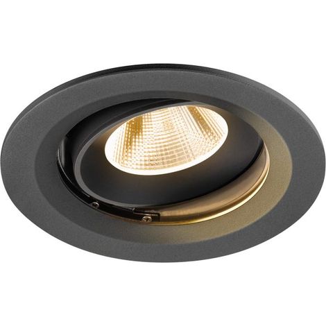Encastré downlight NUMINOS® MOVE M intérieur 2700 K 20° IP20 rond noir - SLV - 1009649