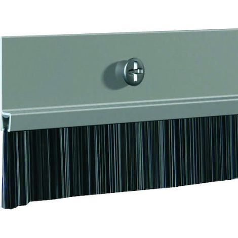 Joint de sol de porte à visser en aluminium argenté – H30 x L3000 mm – Étanchéité contre courants d'air et poussières – Pour portes intérieures et extérieures (1/7)