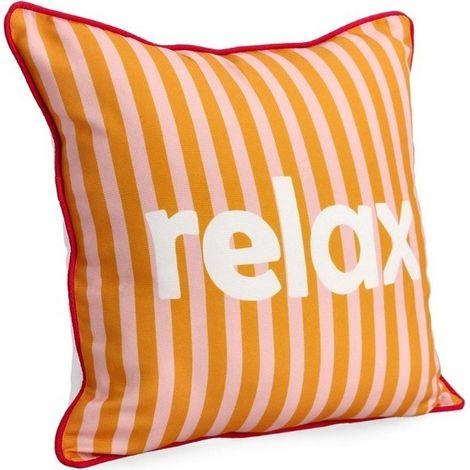 Bizzotto cuscino Karera Relax beige/arancione cm 45x45