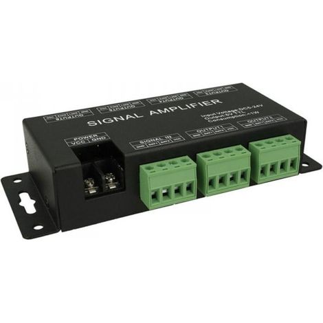 Amplificatore Segnale SPI Dream Color Signal Amplifier 6 Canali Per Bobina Led Magic Color 12V 24V HC600
