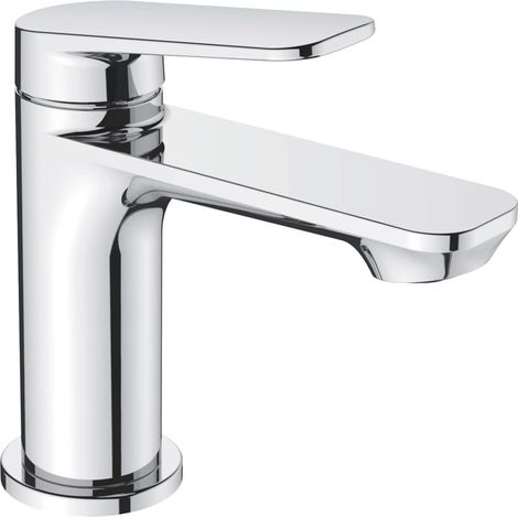 Robinet Salle Bain, Mitigeur de Lavabo Moderne - Robinet Mélangeur en Laiton Massif, Économiseur D'Eau et Durable, Chromé (1/5)