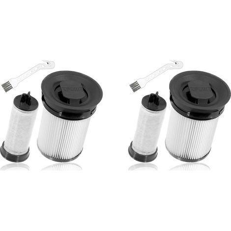 Lot de 4 filtres HEPA de rechange compatibles avec l'aspirateur balai sans sac Miele Triflex HX1 (1/5)