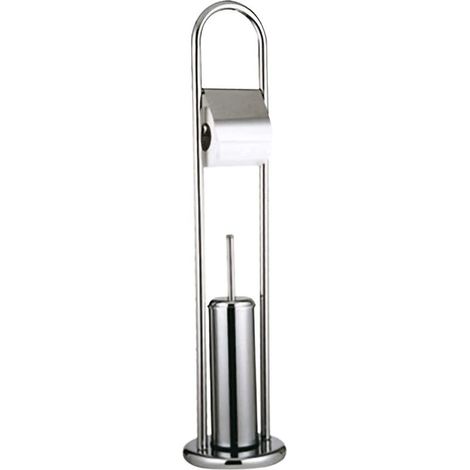 Escobillero para inodoro con cepillo de acero inoxidable 62 cm Maurer Porte rouleau