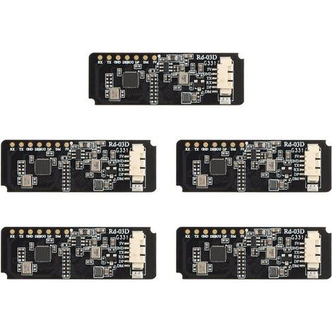 5X Rd-03D 24G Module de Localisation et de Suivi de Trajectoire de Mouvement Humain Multi-Cible Antenne PCB Intégrée (1/4)