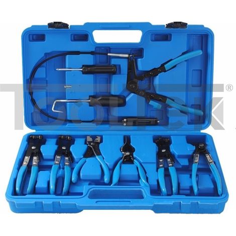 SET PINZE SMONTAGGIO TUBI FASCETTE MOLLE AUTO UNIVERSALE 9pz (1/5)