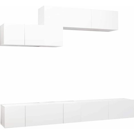 Maison Exclusive - Set de muebles de salón TV 6 piezas madera de (1/5)