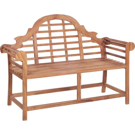Gartenbank 127x58,5x92,5 cm Massivholz Teak