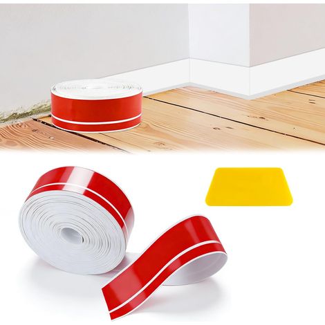 Baguette d'Angle PVC Cornière Moulure Murale Autocollante 50x20 mm (1/5)