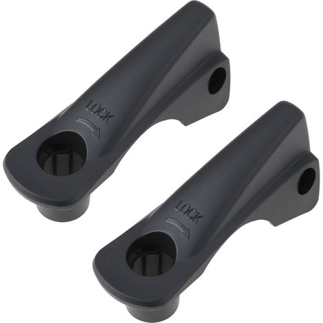 Lot de 2 Boucles avec Boîtier de Verrouillage 34357 pour Barres de Toit Coffres de Toit Porte-vélos Compatible avec (1/5)