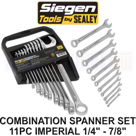 Sealey Siegen Imperial Combination Spanner Set 11pc S0857 (1/4)