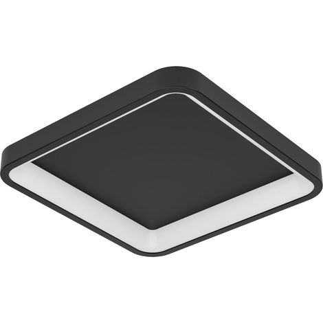 Plafoniera Moderna Loretello-Z Acciaio Nero Plastiche Bianche Led 20W 2500Lm (1/3)