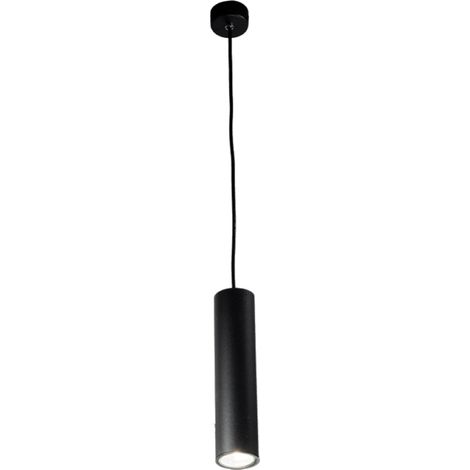 Lampada a sospensione D6 cm in alluminio verniciato a polvere Nero FILO - Piccolo (1/3)