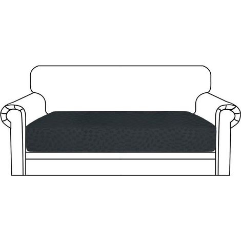 Housse Ass Canapé Extensible,Housse Dossier Canapé,Protection Meubles Couvre,Housses De Coussin De Siège(2 Places,Gris Foncé[CA73] (1/4)