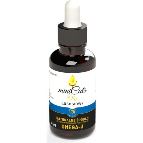 LACHSÖL für Katzen 30ml miniCats kaltgepresst für Katzenhaut und Fell (1/5)