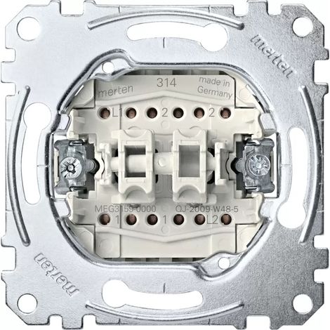 Schalter merten meg3159-0000 Doppel 10A AC250V (1/2)