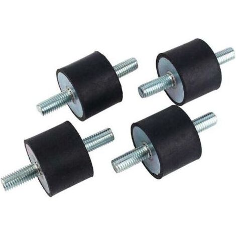 4pcs M10 40 x 30 Isolateur de Caoutchouc Anti-vibration Supports Anti-vibration à Double Filetage avec Vis (1/5)