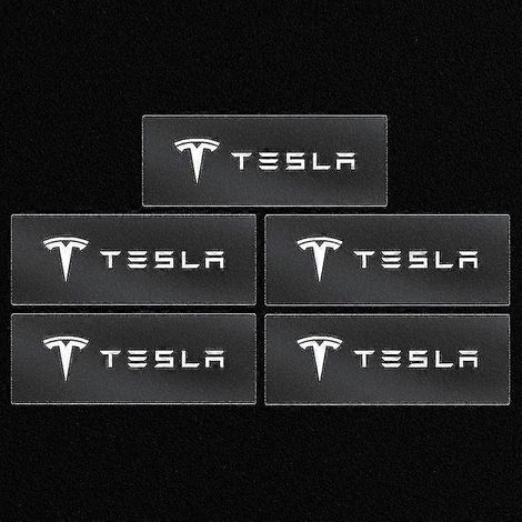 Autocollants décoratifs résistants à la chaleur pour étriers de freins de voiture Tesla Model 3 SXY Style Roadster Invader Coil Mod Wye K80 - Couleur assortie : 5 pièces (1/4)