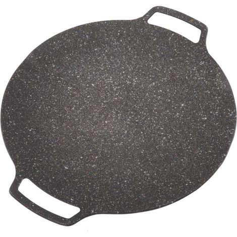 Poêle BBQ de style coréen, gril BBQ, poêle antiadhésive, poêle à frire ronde pour la maison et l'extérieur, universelle, 30cm