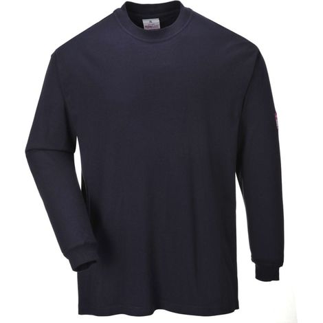 Tee shirt manches longues retardateur de flamme antistatique Portwest Marine 5XL