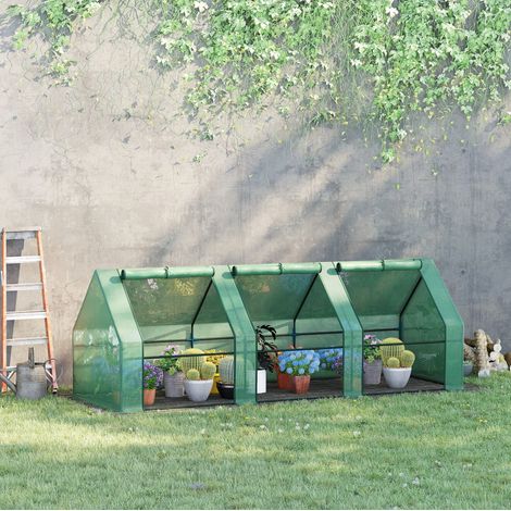 serra da giardino 270x90x90 resistente con finestre HAVRYA (1/4)