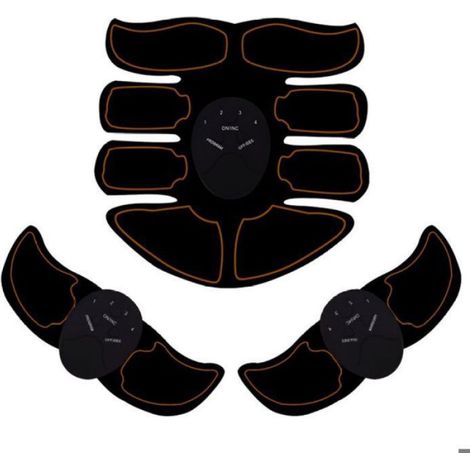 1 Câble Électrode 4 en 1, Connecteur Broches 2,5 mm, Angle Droit, pour Électrostimulation Abdominale (1/5)