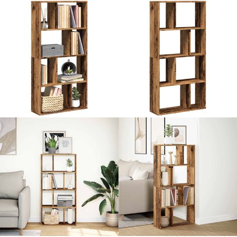Bücherregal Altholz-Optik 60x20x120,5 cm Holzwerkstoff - Holzwerkstoff - Altholz (1/5)