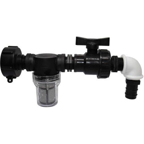 Adaptateur de réservoir IBC avec filtration, adaptateur de tuyau d'arrosage/32 mm (1/5)