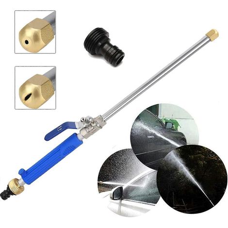 Blue High Water Gun Garden Water Jet Lances 46cm,Adjustable Water Volume Nozzle Watering Spray Gun for Attachment Washing Window Washing Car (1/5)