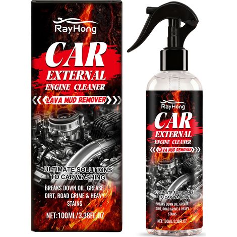 Car exterior engine cleaner, no rinsing required, quickly removes oil stains and maintains its appearance -- 100ml (1/5)