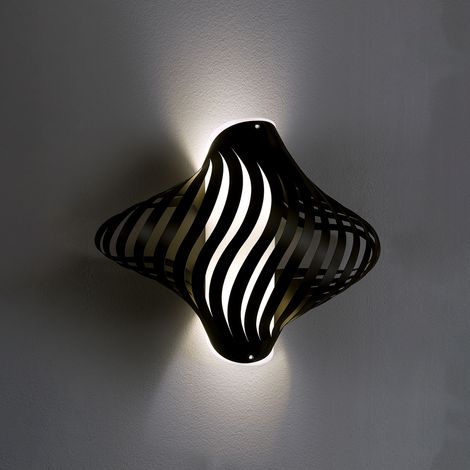 Applique Moderna Helios Polilux ® Nero 2 Luci E27