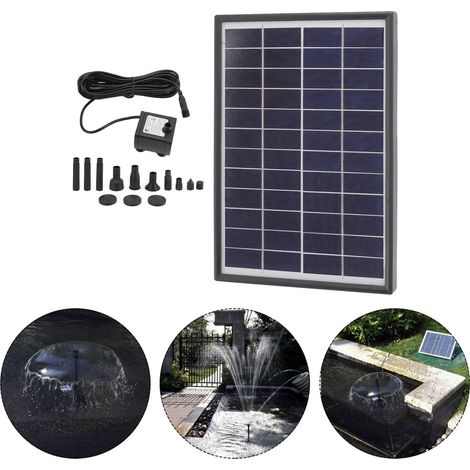 Pompe à Eau Solaire 12V 6W pour Jardin Bassin Extérieur Décoration Paysagère Fontaine Flottante Micro oxygénation d'Eau (1/5)