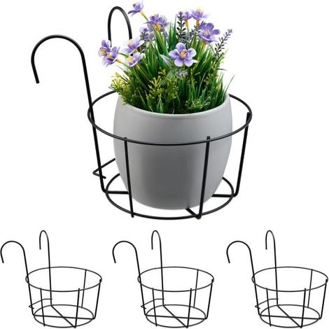 Set di 4 portavasi per balcone (1/5)