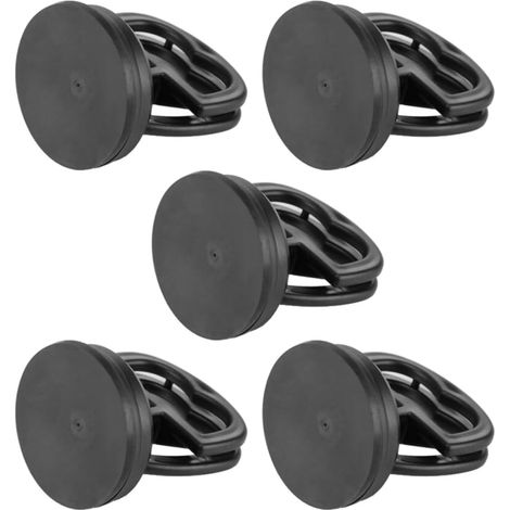 Kit de 5 Ventouses Robustes Noires Poignée à Dégagement Rapide, Extracteur D’écran pour Téléphone Portable, Outil Multifonction pour Réparation D’écran et Carrosseries Lisses (1/5)