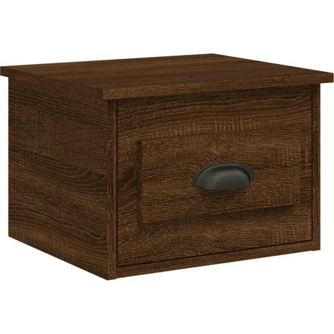 Comodino sospeso con cassetto 41,5 x 36 x 28 cm MDF marrone DEC034271