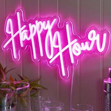 NeonEsque Happy Hour LED Neon Sign (1/5)