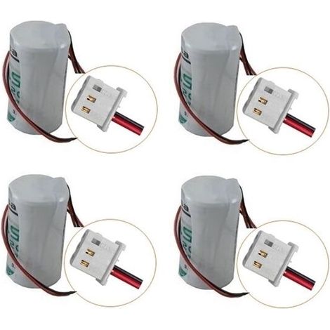 Saft 4 Batterie litio 3,6V 13Ah compatibile tecnoalarm F102TRILEDWL - LSH20 ER34615M