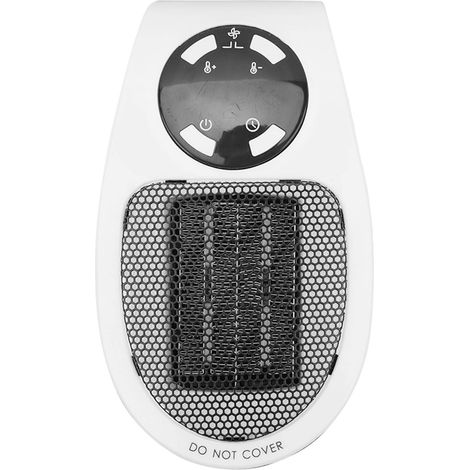 Chauffage d'appoint portable avec affichage LED, prise murale PTC, minuterie électrique, télécommande, prise US 110 V, idéal pour une utilisation intérieure au bureau. (1/5)