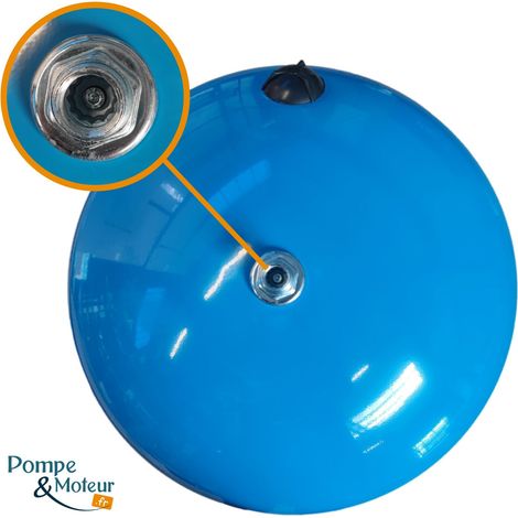 Aquasystem – Réservoir à vessie 100L vertical sous pression 10 bars – Vessie EPDM démontable – Pour pompage d'eau calcaire – Fabrication italienne
