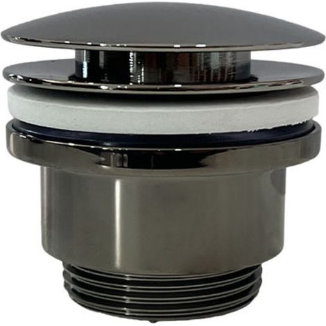 Bonde d'Evier - Bouchon Ø63 - G1'1/4 (33/42) - Pistolet Noir (1/2)