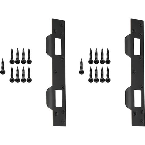 Renforceur de porte en acier renforcé à double trou avec revêtement antirouille, convient aux portes en bois/métal (119 chars) de sécurité en métal lourd (1/5)