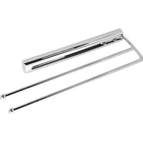 SOTECH Handtuchauszug Chrom 2-armig 410 mm Handtuchhalter Handtuchstange (1/3)