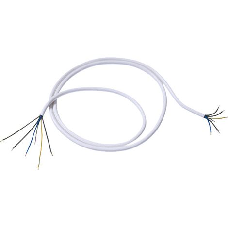 BACHMANN Cable para cocina H05VV-F 5G2,5mm² L:2,0m blanco AEH/GKS, 119.274
